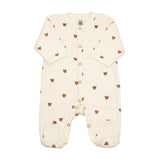 Kit naissance 6 pièces « Ours Moka » – Première tenue bébé – 1 mois TROIS KILOS SEPT