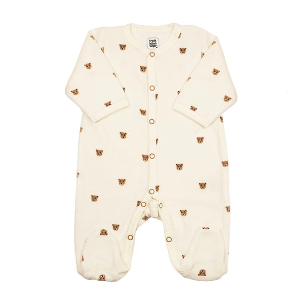 Kit naissance 6 pièces « Ours Moka » – Première tenue bébé – 1 mois TROIS KILOS SEPT
