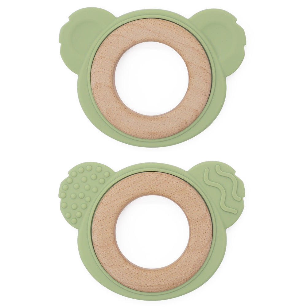 Anneau de dentition koala olive