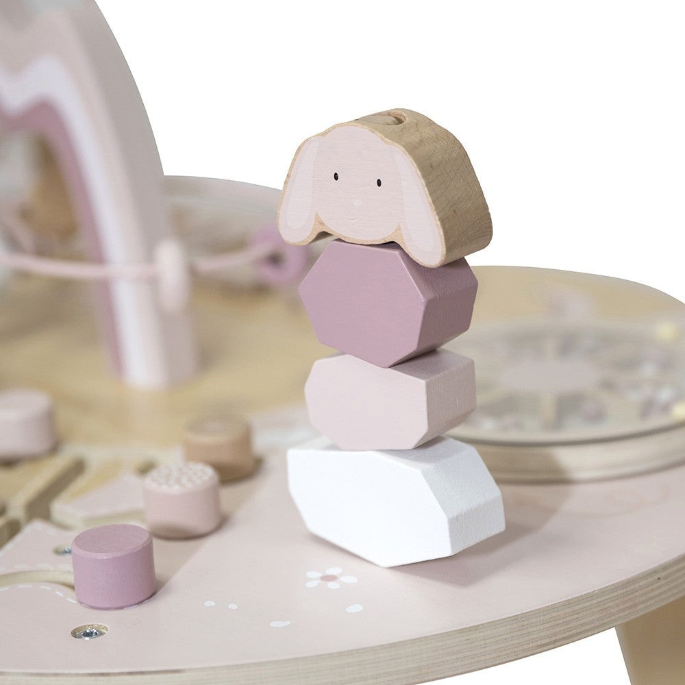 Table d’activités en bois - Rose