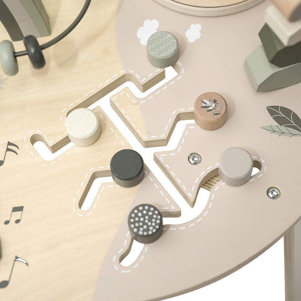 Table d’activités en bois - Vert olive