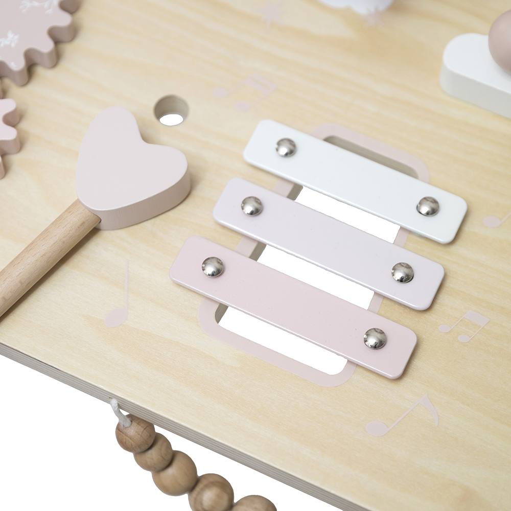 Table d’activités en bois - Rose