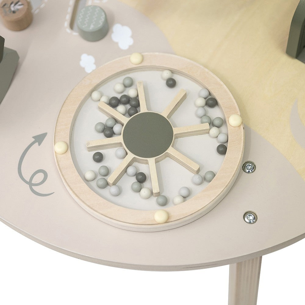 Table d’activités en bois - Vert olive