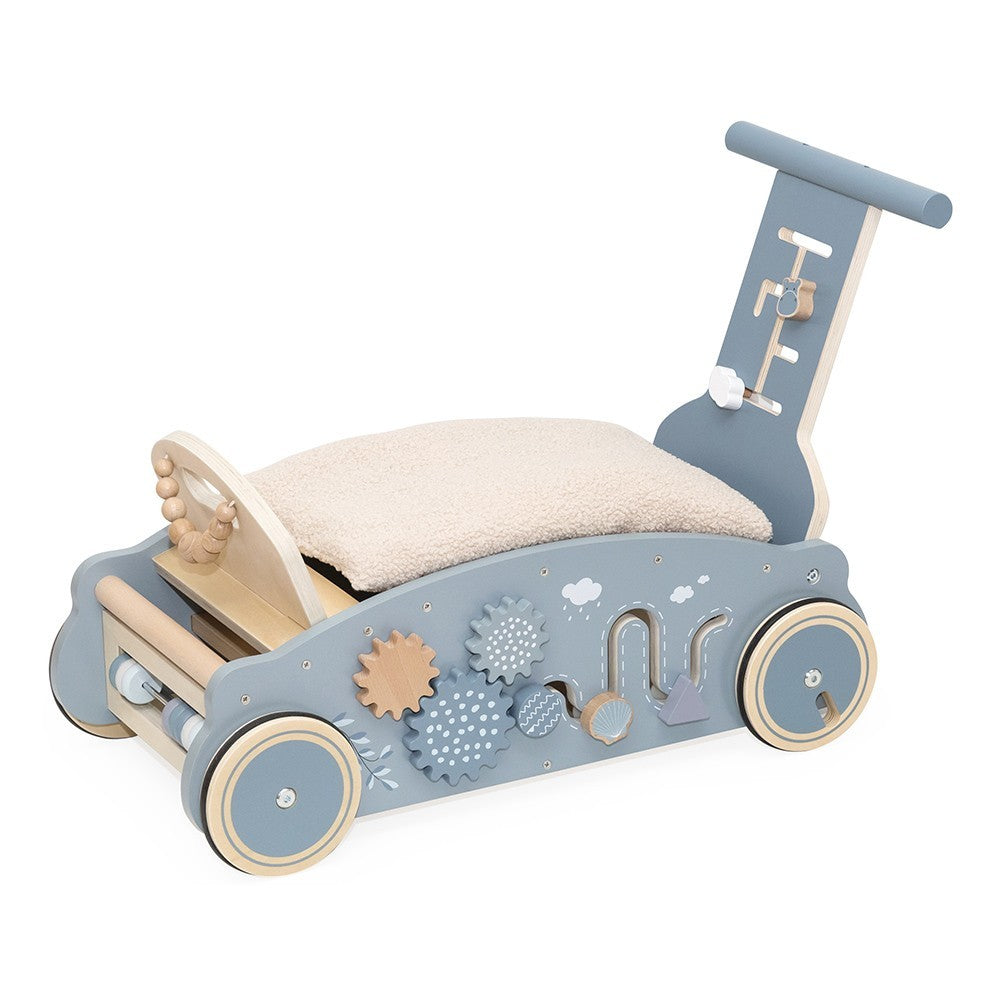 3-en-1 Bascule, Trotteur et Voiture – Bleu