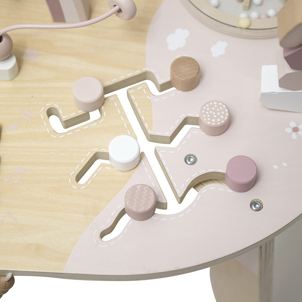 Table d’activités en bois - Rose