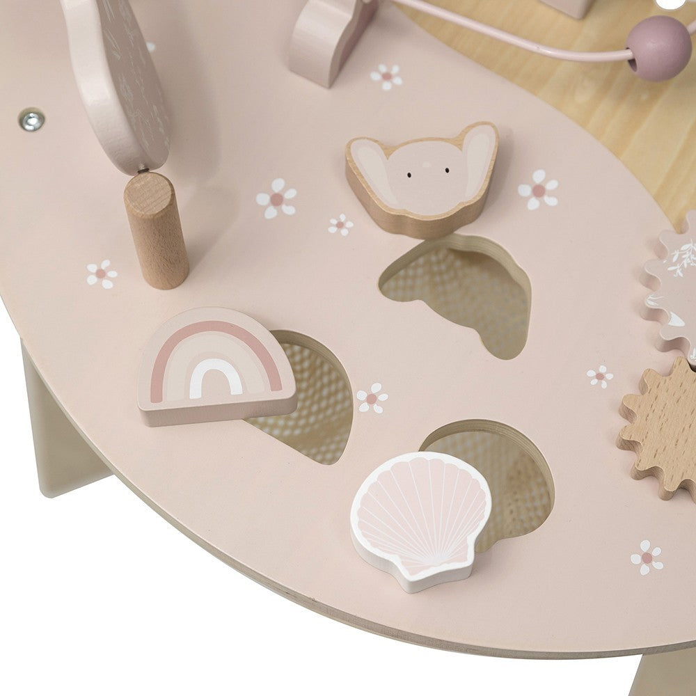 Table d’activités en bois - Rose