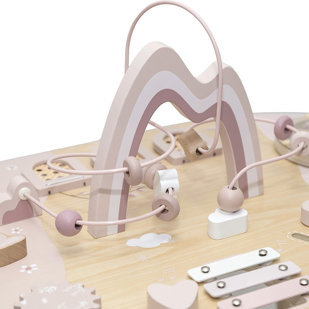 Table d’activités en bois - Rose