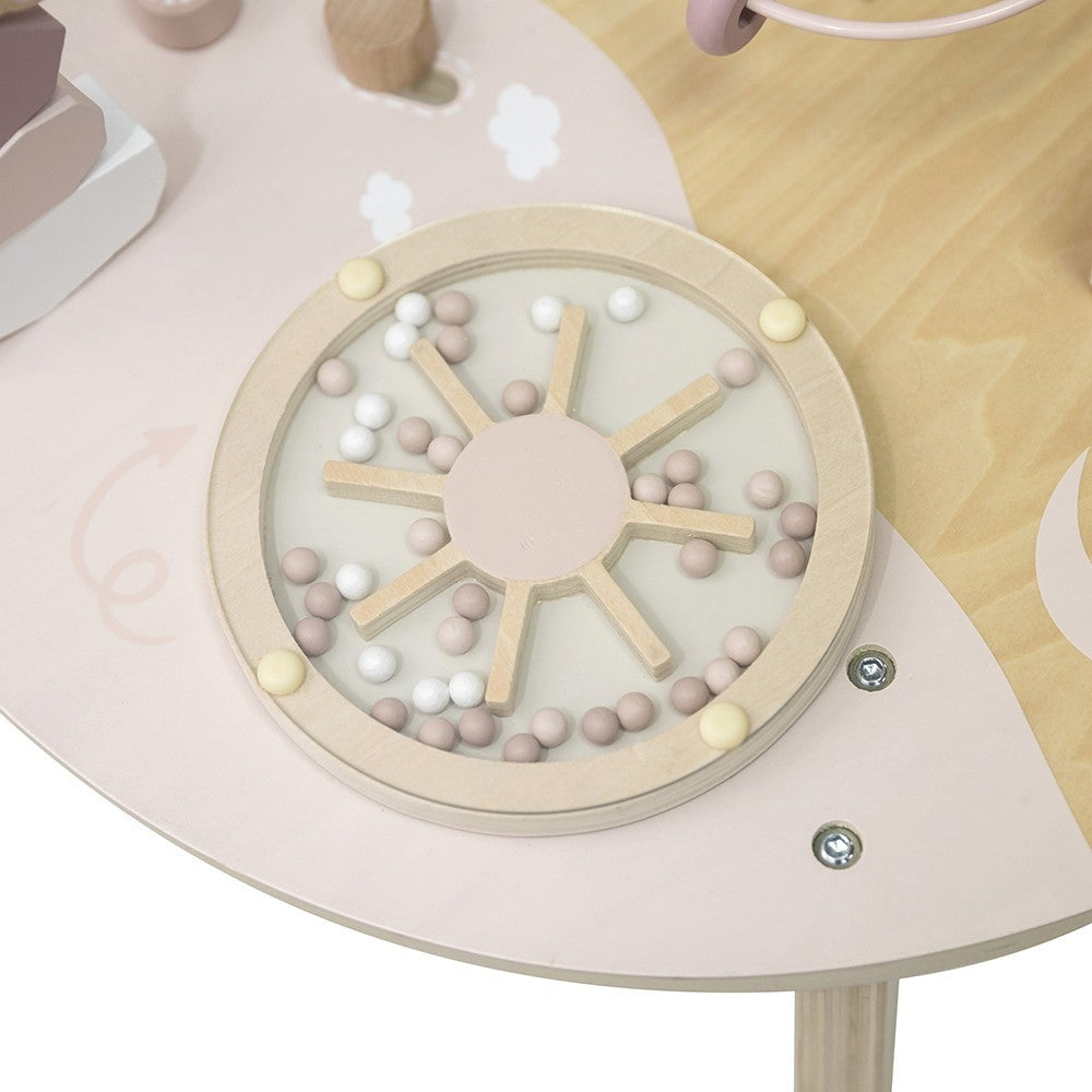 Table d’activités en bois - Rose