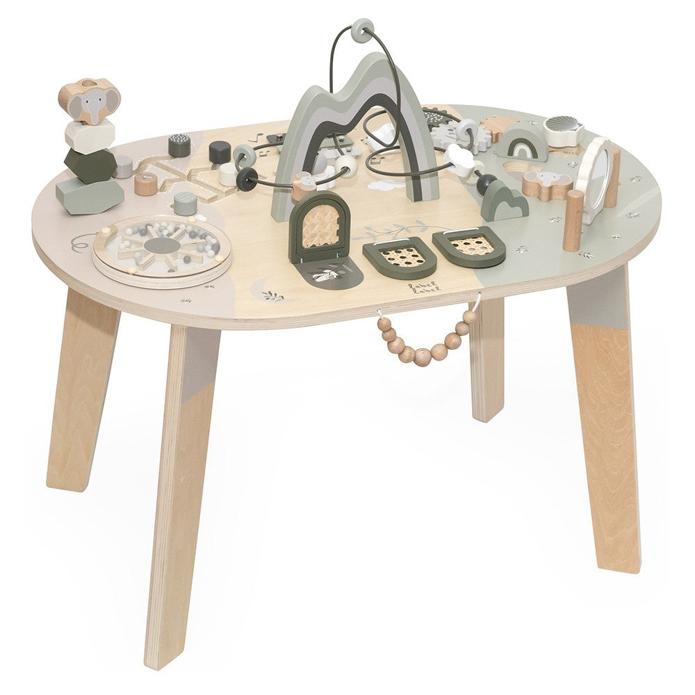 Table d’activités en bois - Vert olive