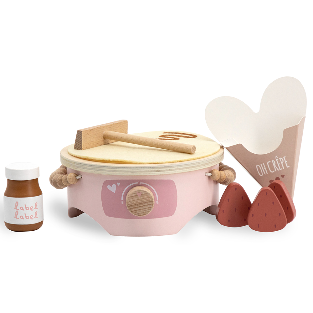 Crêpier en bois – Rose