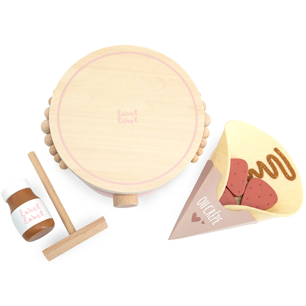 Crêpier en bois – Rose