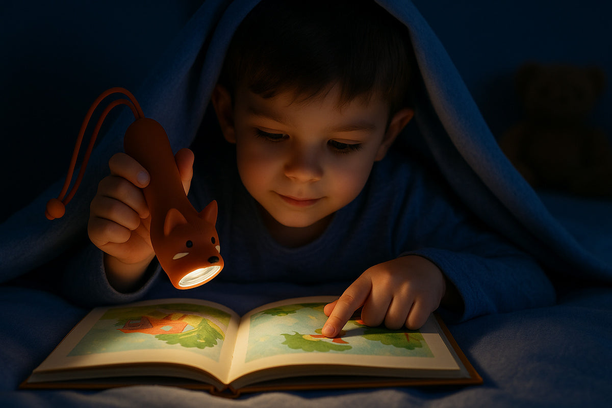 Lampe torche enfant renard rechargeable