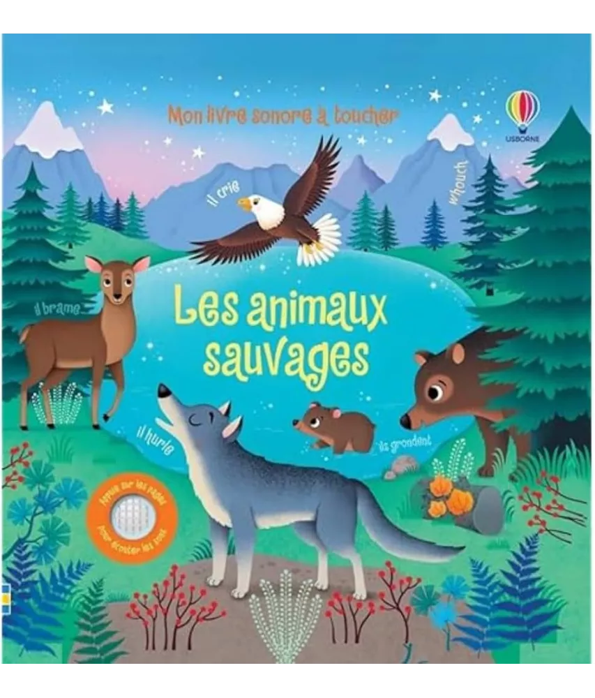 Les Animaux Sauvages – Livre Sonore à Toucher dès 1 an USBORNE