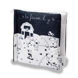 Livre d'Éveil Bébé Noir et Blanc – À la Ferme – Trois Kilos Sept 🐮🖤 TROIS KILOS SEPT