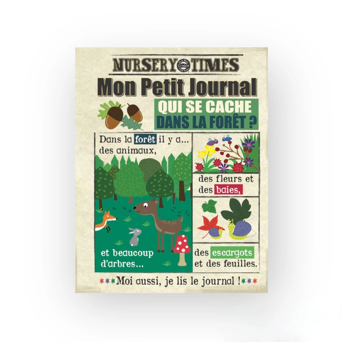 Livre bébé sensoriel forêt éveil motricité et toucher dès 3 mois