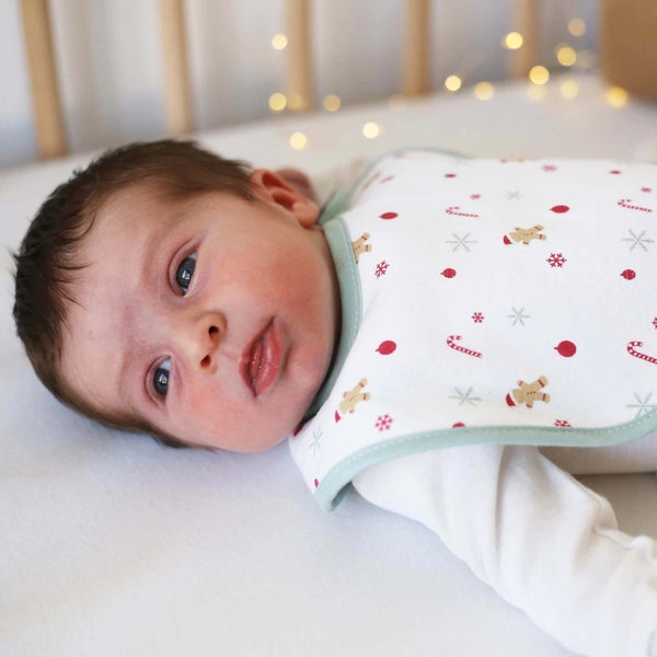 Lot de 2 bavoirs naissance - Pain d'épice Noël