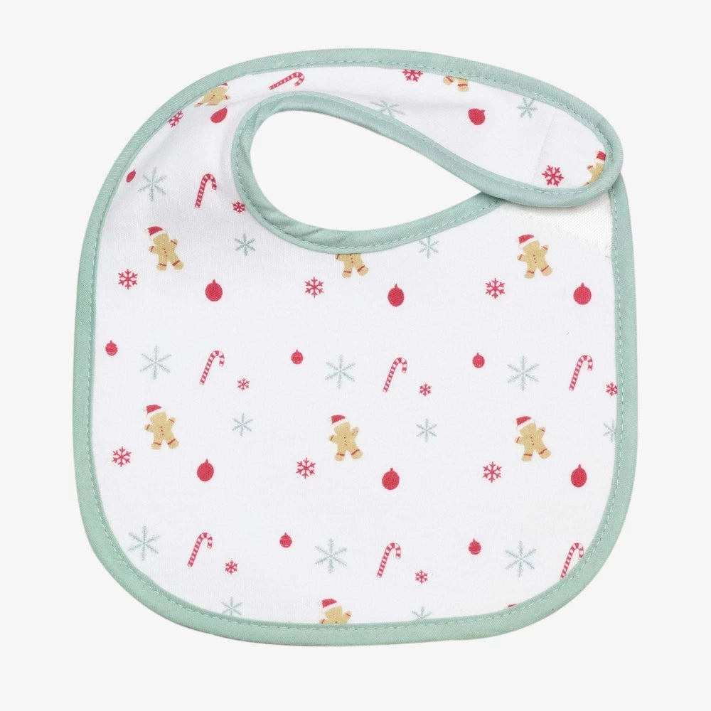 Lot de 2 bavoirs naissance - Pain d'épice Noël