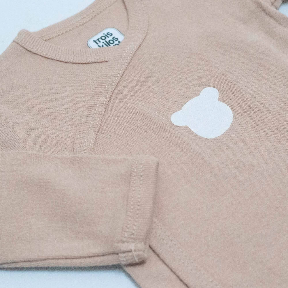 Lot de 2 Bodies Bébé Ourson – Ouverture Devant