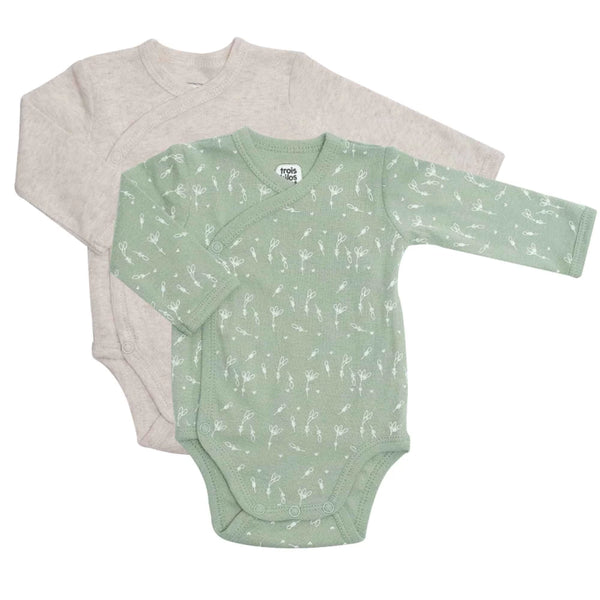 Lot de 2 Bodies Bébé – Épis de Blé