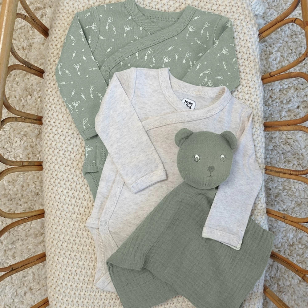 Lot de 2 Bodies Bébé – Épis de Blé
