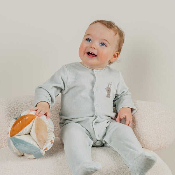 Lot de 2 pyjamas bébé en velours vert écru NOUKIES