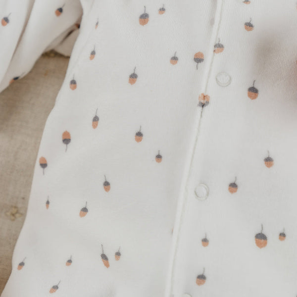 Lot de 2 pyjamas bébé en velours vert écru NOUKIES