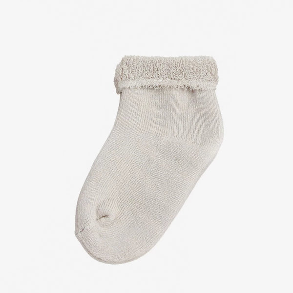Lot de 3 paires de chaussettes bébé – Coloris beige | Taille 0-6 mois