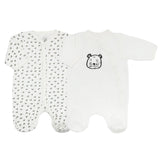 Lot 2 pyjamas velours - Léopard - Petit coeur salé