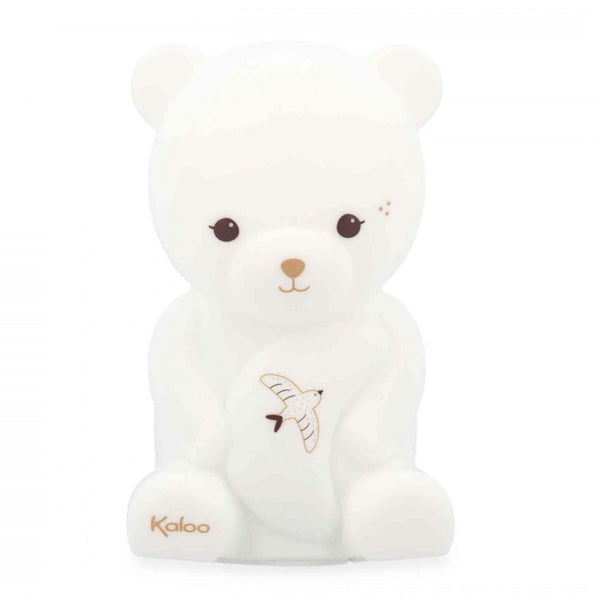 Veilleuse bébé en silicone souple 18 cm. 3 couleurs apaisantes, rechargeable USB et idéale dès la naissance.