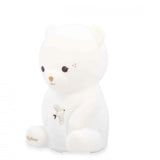 Veilleuse bébé en silicone souple 18 cm. 3 couleurs apaisantes, rechargeable USB et idéale dès la naissance.