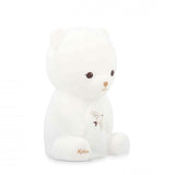 Veilleuse bébé en silicone souple 18 cm. 3 couleurs apaisantes, rechargeable USB et idéale dès la naissance.