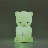 Veilleuse bébé en silicone souple 18 cm. 3 couleurs apaisantes, rechargeable USB et idéale dès la naissance.