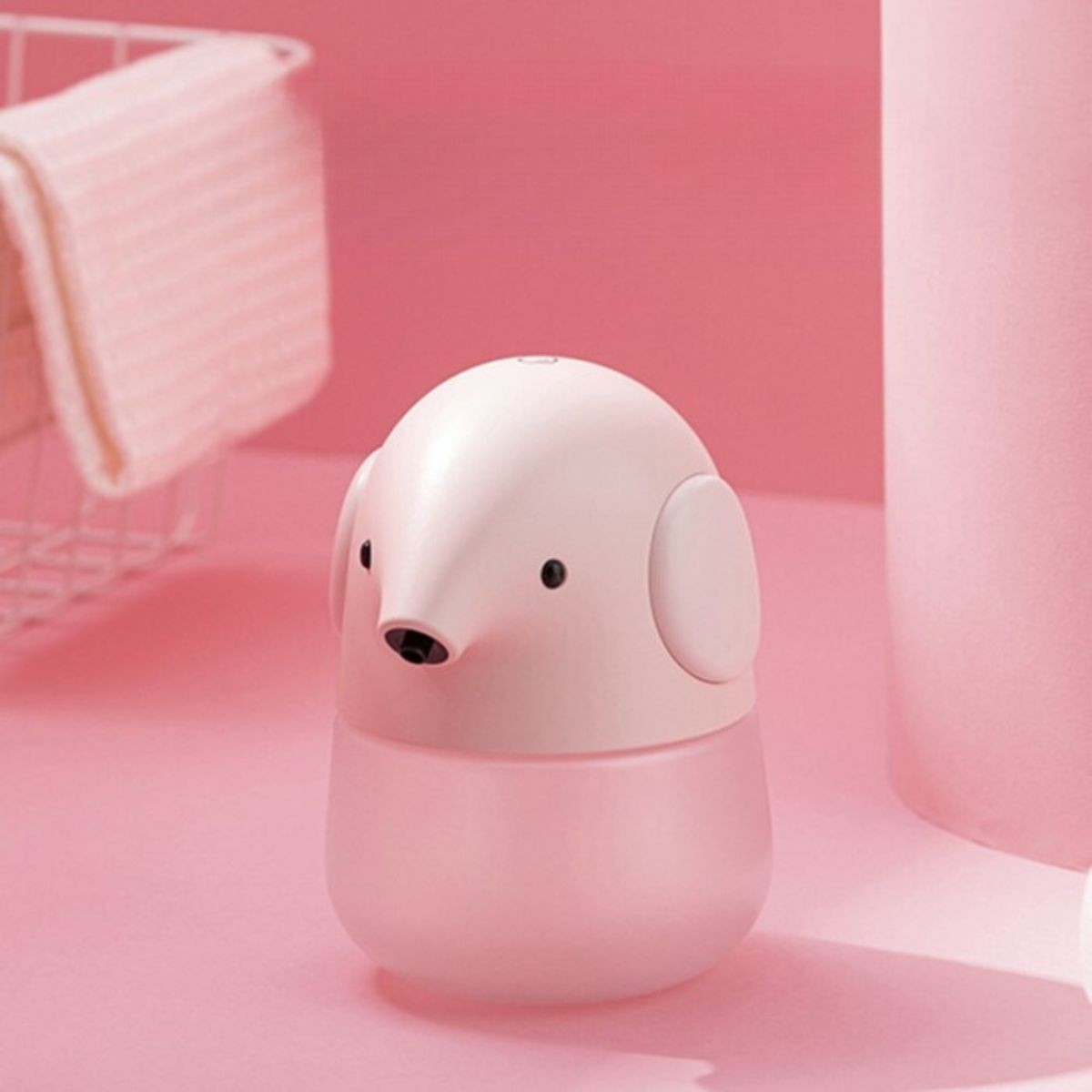 Distributeur automatique de savon Éléphant rose Mary's