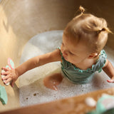 Jeu de bain memory kangourou pour bébé dès 18 mois. Cartes en mousse flottantes, éducatives et ludiques pour développer mémoire et concentration à l’heure du bain.
