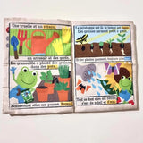 Livre bébé en tissu sensoriel – Mon petit journal Dans le Jardin Poppik