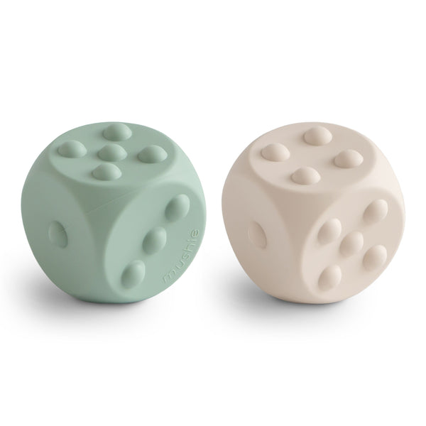 Dés balles pop-it sensorielle sable et vert mushie