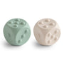 Dés balles pop-it sensorielle sable et vert mushie