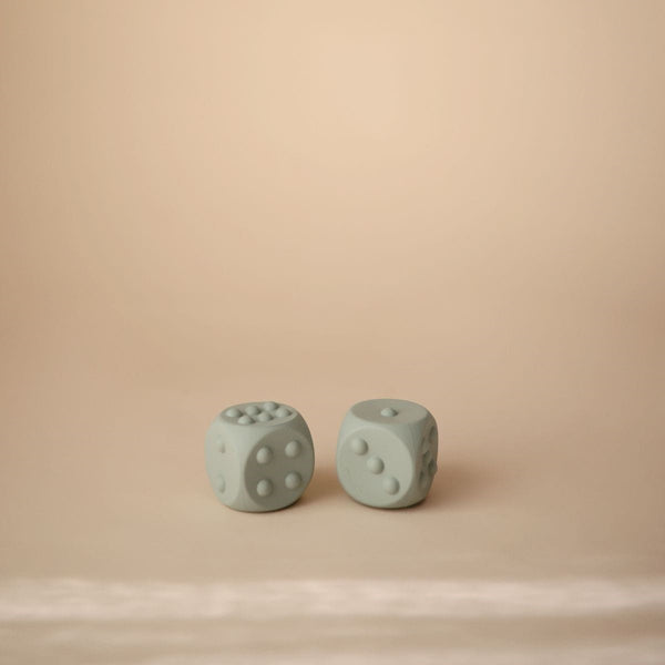 Dés balles pop-it sensorielle sable et vert mushie