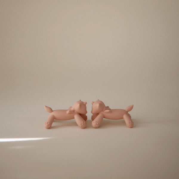 Jouet de dentition Figurine Licorne rose mushie