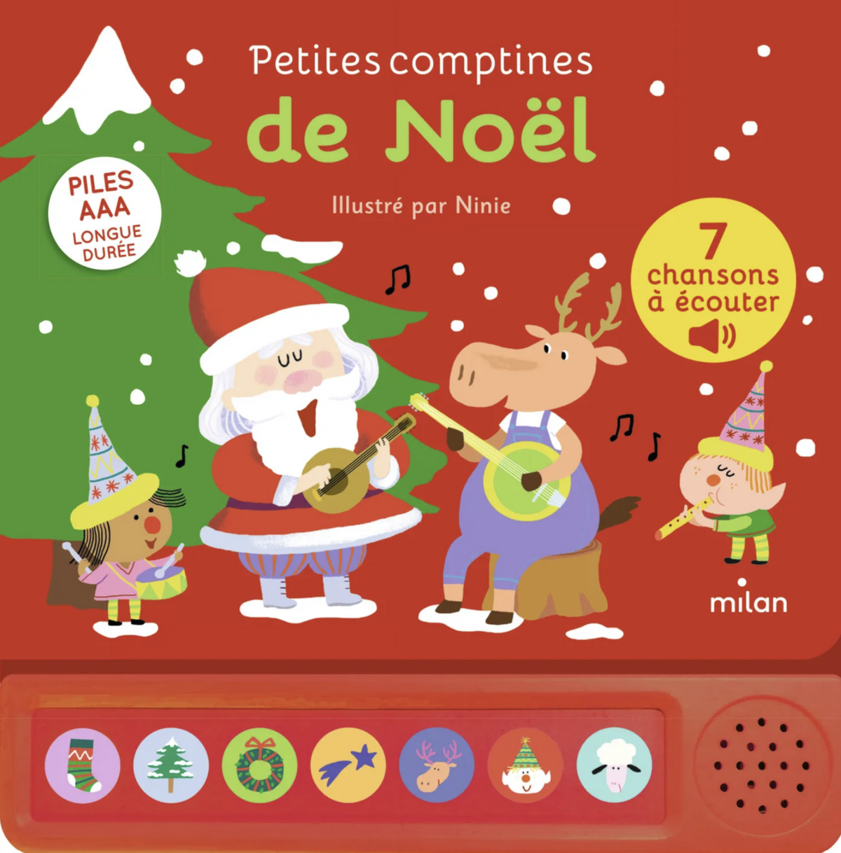 Petites Comptines de Noël – Livre sonore pour bébé dès 1 an