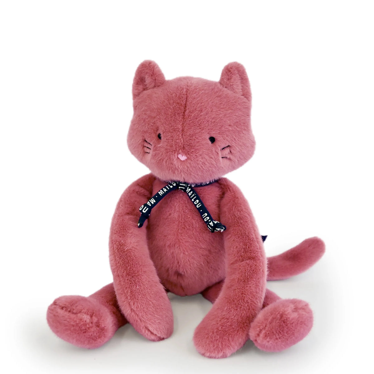 Peluche Chat Rose Méloé 37 ou 56 cm – Peluche artisanale made in France Maïlou