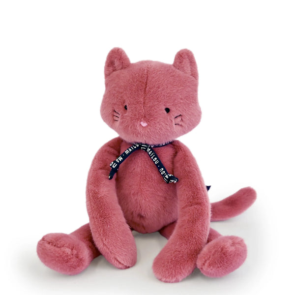 Peluche Chat Rose Méloé 37 ou 56 cm – Peluche artisanale made in France Maïlou