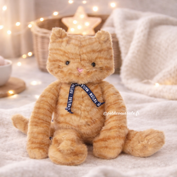 Peluche chat Rooxy Chat Méloé fabriquée en France – 37 ou 56 cm Maïlou MAÏLOU