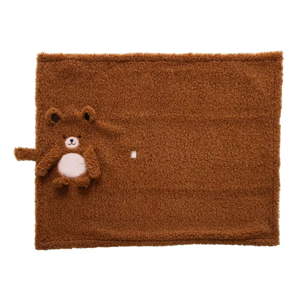 Plaid Gaston l'Ourson 100x75 cm Marron