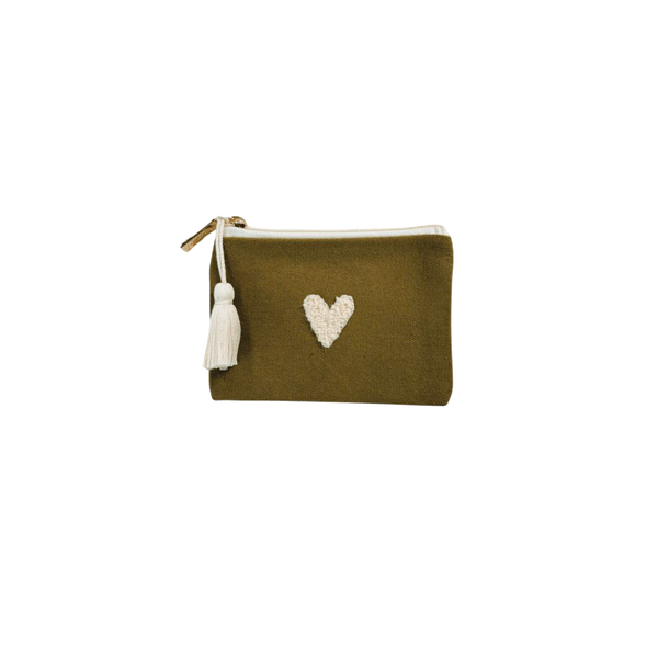 Porte-monnaie Love – Olive