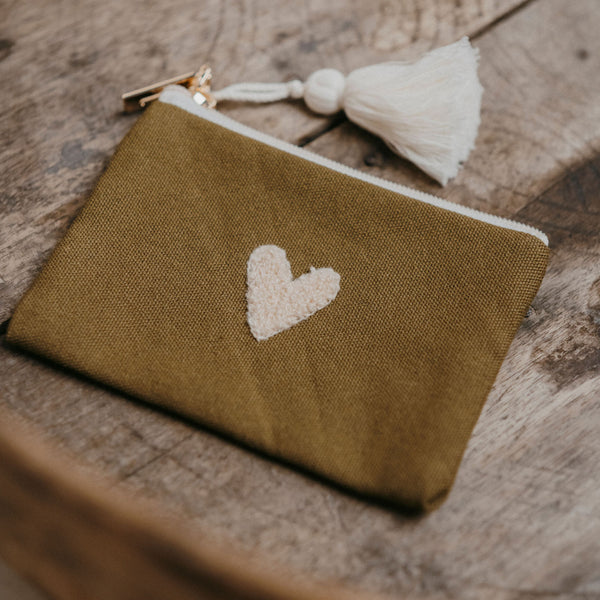 Porte-monnaie Love – Olive