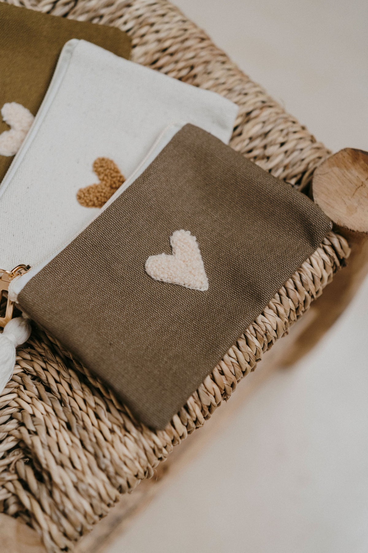 Porte-monnaie Love – Taupe