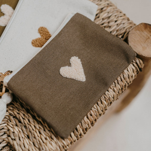 Porte-monnaie Love – Taupe