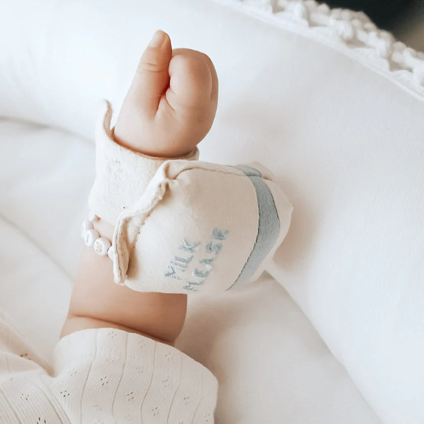 Hochet de poignet lait et cookie