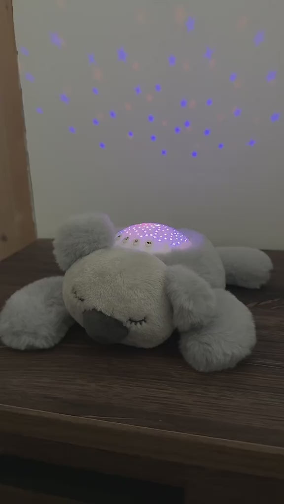 veilleuse à projection pour la chambre de bebe marque nattou modèle koala. Projecteur d'étoiles petit coeur salé
